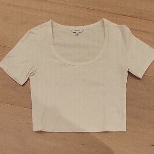 Talula White Sof5 Crop Top